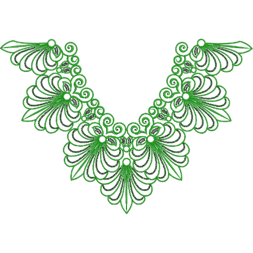 Simple Neck Embroidery Design