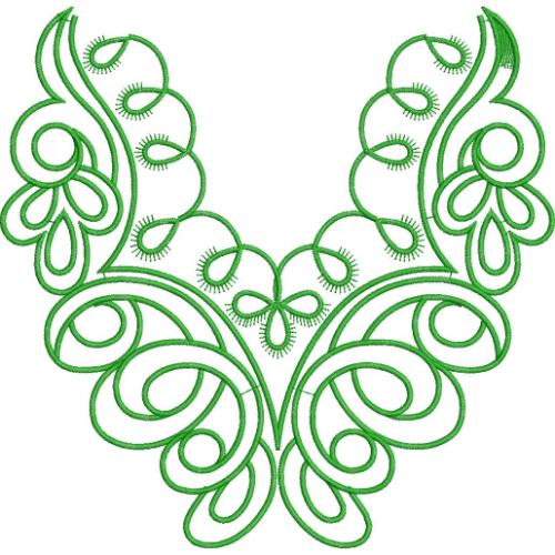 Neck Gala Embroidery Design
