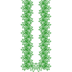 Neck Flower Embroidery Design