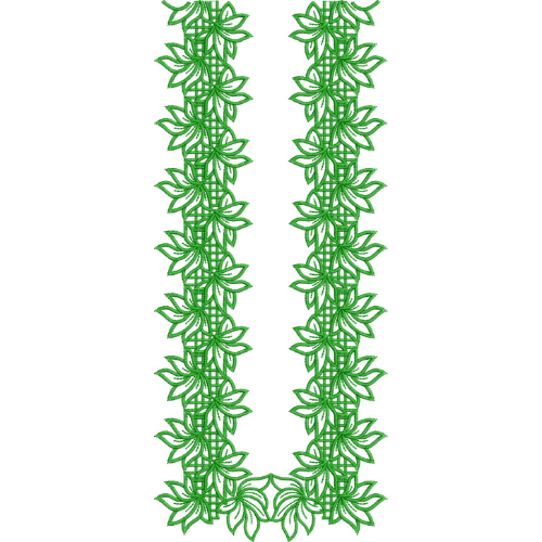 Neck Flower Embroidery Design
