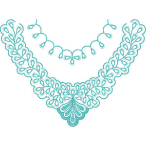 Beautiful Neck Embroidery Design