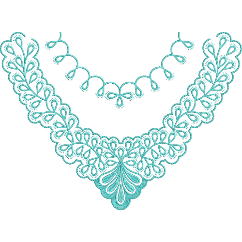 Beautiful Neck Embroidery Design