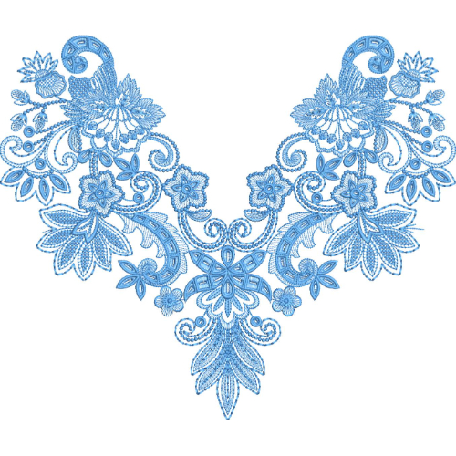 Simple Neck Embroidery Design
