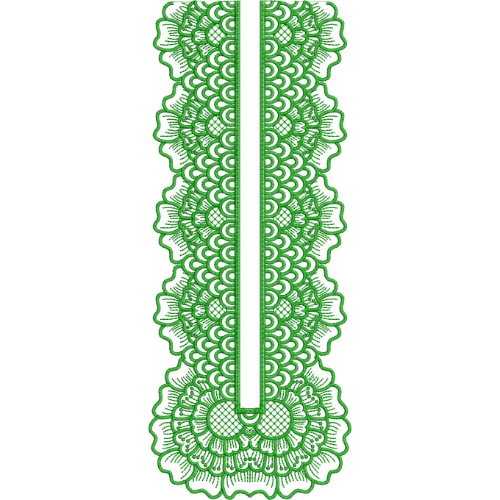 Unique Neck Embroidery Design