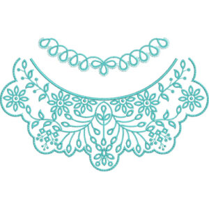 Neckline Embroidery Design