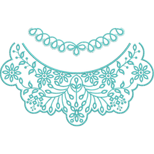 Neckline Embroidery Design