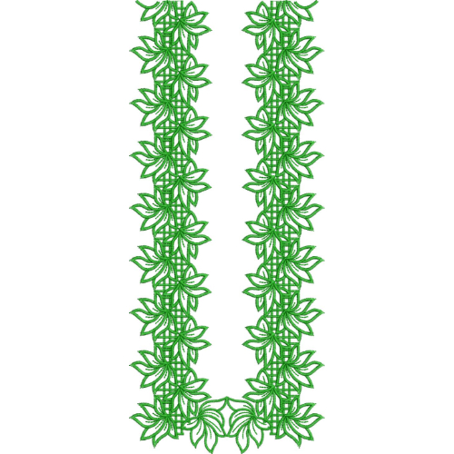 Neck Flower Embroidery Design