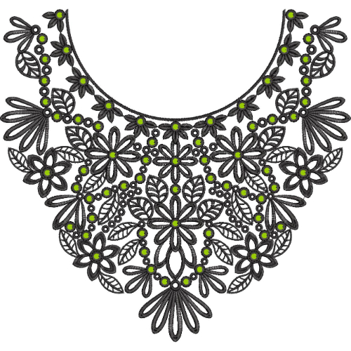 Beautiful Neck Embroidery Design