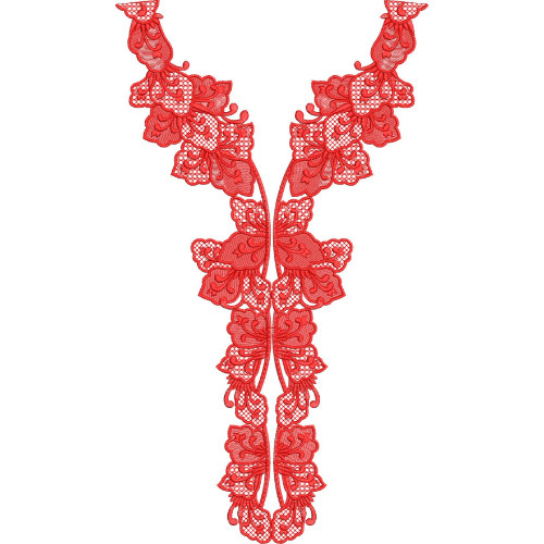 Simple Neck Embroidery Design