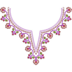 Neckline Embroidery Design