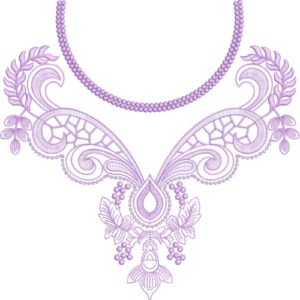 Beautiful Neck Embroidery Design
