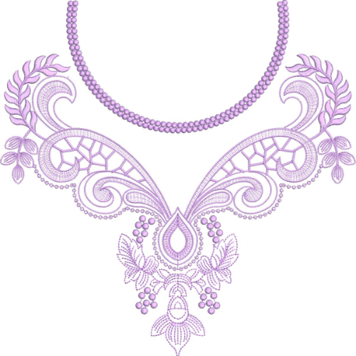 Beautiful Neck Embroidery Design