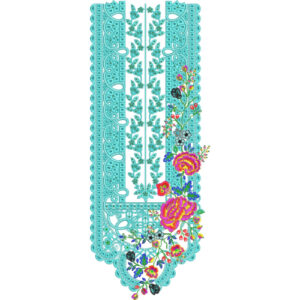 Unique Neck Embroidery Design