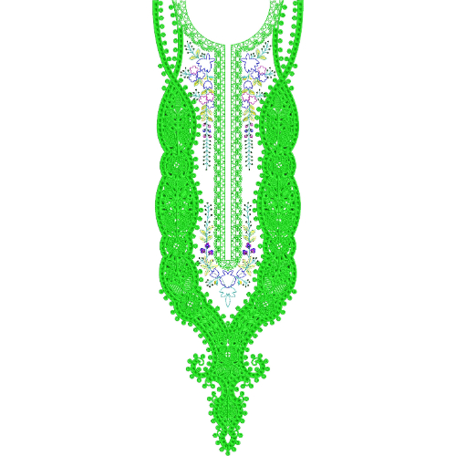 Neck Gala Embroidery Design