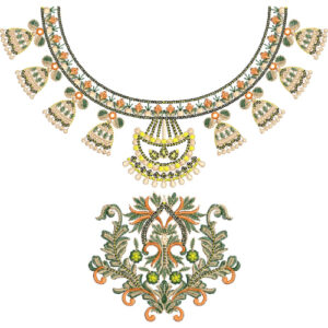 Simple Neck Embroidery Design