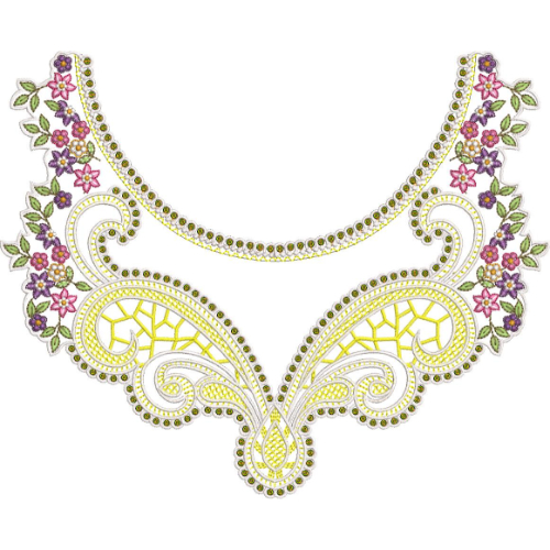 Simple Neck Embroidery Design