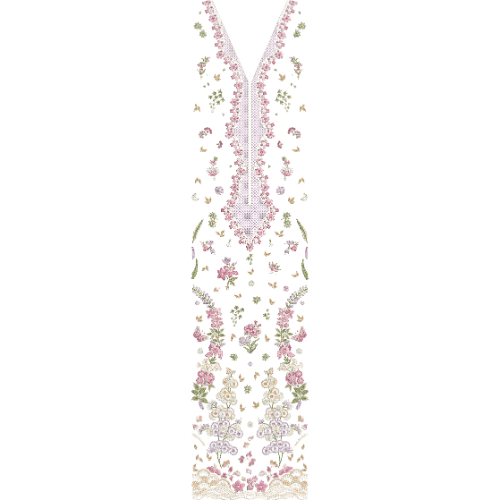 Neckline Embroidery Design