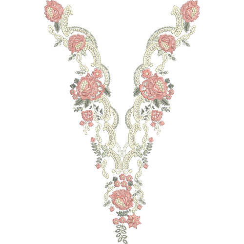 Beautiful Neck Embroidery Design