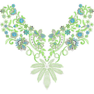 Neck Kurta Embroidery Design