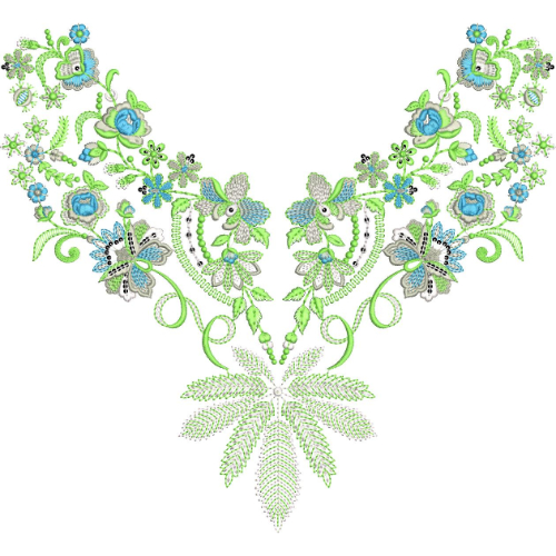 Neck Kurta Embroidery Design