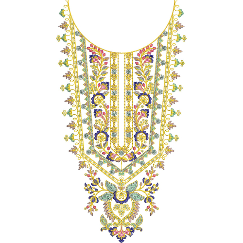 Beautiful Neck Embroidery Design