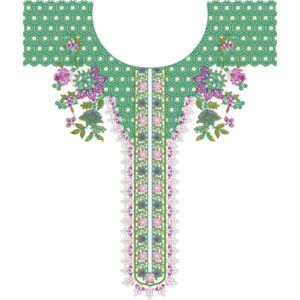 Unique Neck Embroidery Design
