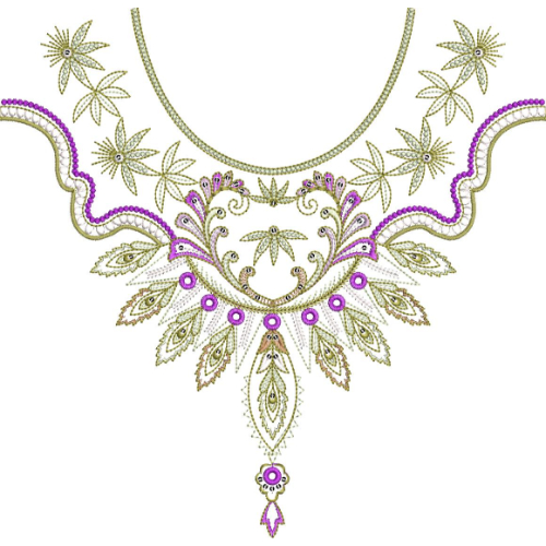 Neck Gala Embroidery Design