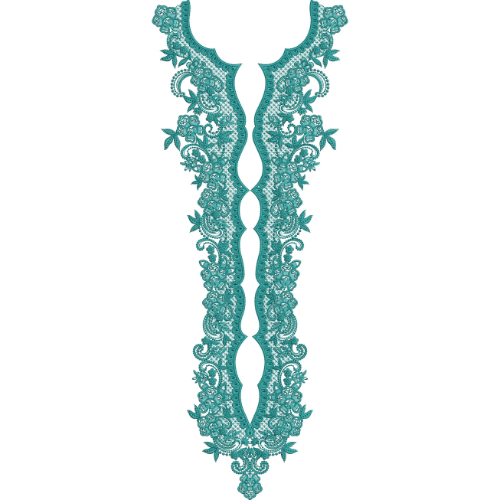 Neckline Embroidery Design