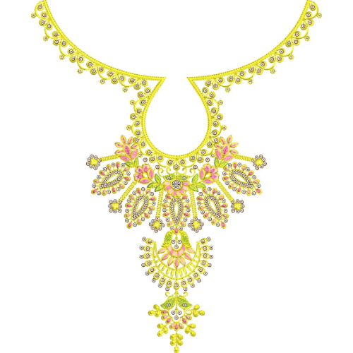Neck Kurta Embroidery Design