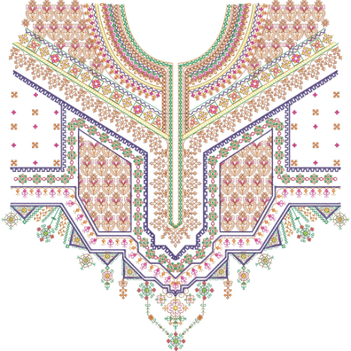 Simple Neck Embroidery Design