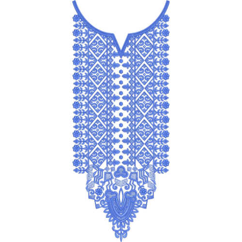 Unique Neck Embroidery Design
