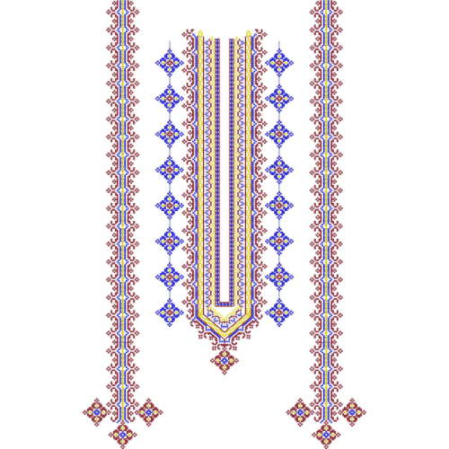Neckline Embroidery Design