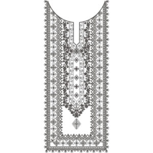Neck Flower Embroidery Design