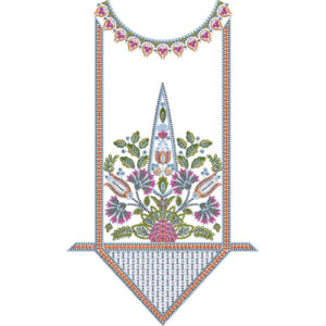 Unique Neck Embroidery Design