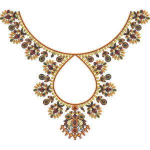 Neck Gala Embroidery Design