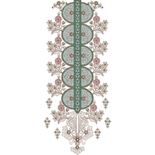 Unique Neck Embroidery Design