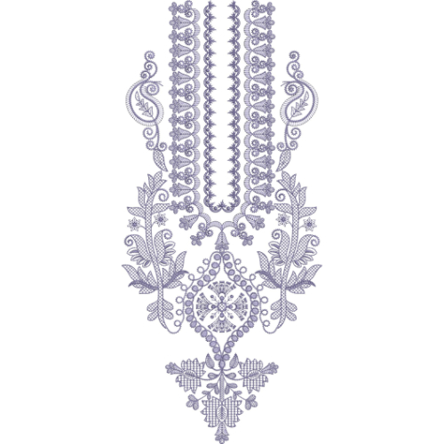 Neckline Embroidery Design
