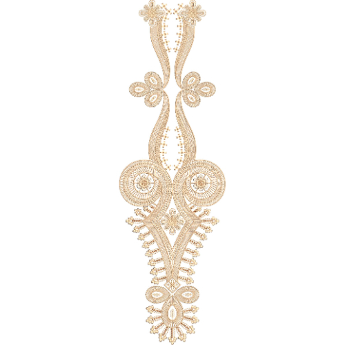 Neck Flower Embroidery Design