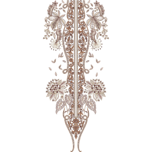 Unique Neck Embroidery Design