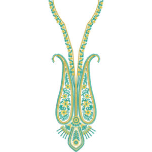Neck Flower Embroidery Design