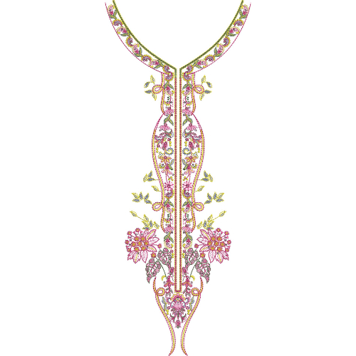 Beautiful Neck Embroidery Design