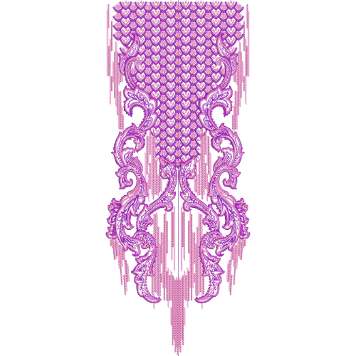 Unique Neck Embroidery Design