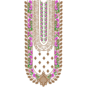 Neckline Embroidery Design