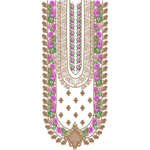 Neckline Embroidery Design