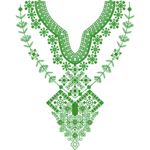Beautiful Neck Embroidery Design