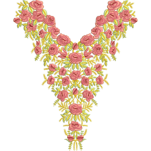 Simple Neck Embroidery Design