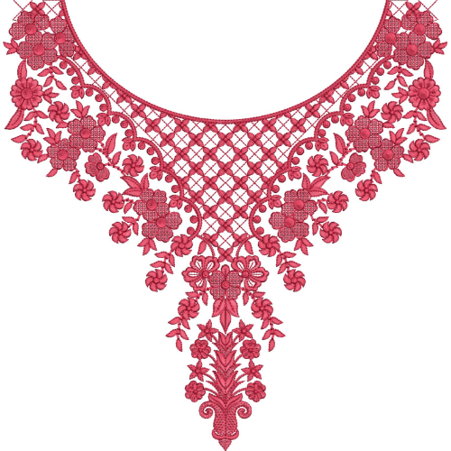 Beautiful Neck Embroidery Design