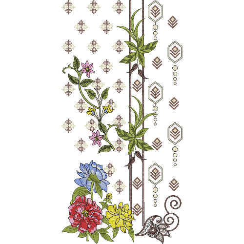 Neckline Embroidery Design