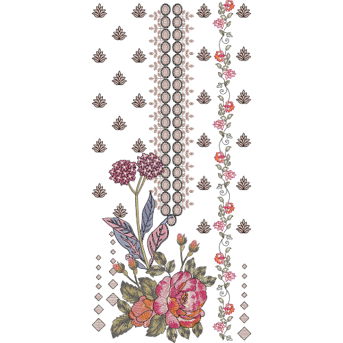 Unique Neck Embroidery Design