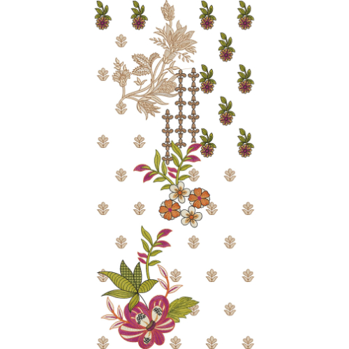 Neckline Embroidery Design